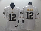 Nike Patriots 12 Tom Brady White Gold Vapor Untouchable Limited Jersey,baseball caps,new era cap wholesale,wholesale hats